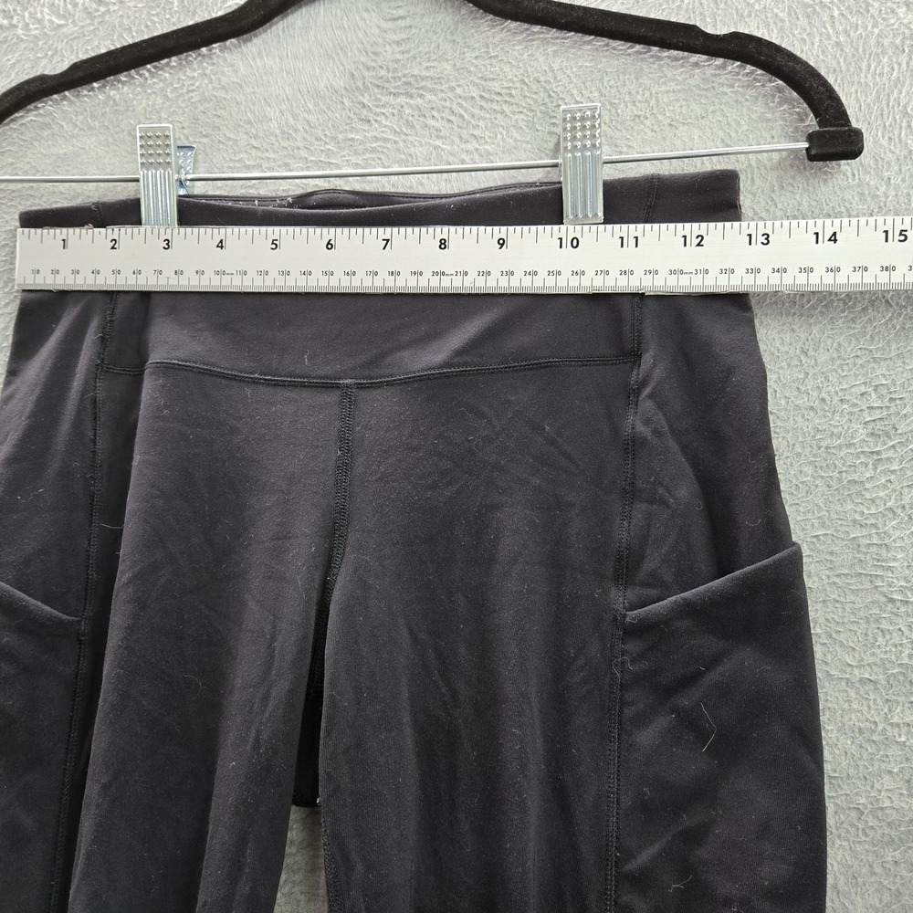 Lululemon Women Activewear Pants 4 Black Speed Up Yoga Legging Logo 28" Inseam - Picture 5 of 11